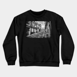 Castle Hill, Lincoln City, England, Black And White Crewneck Sweatshirt